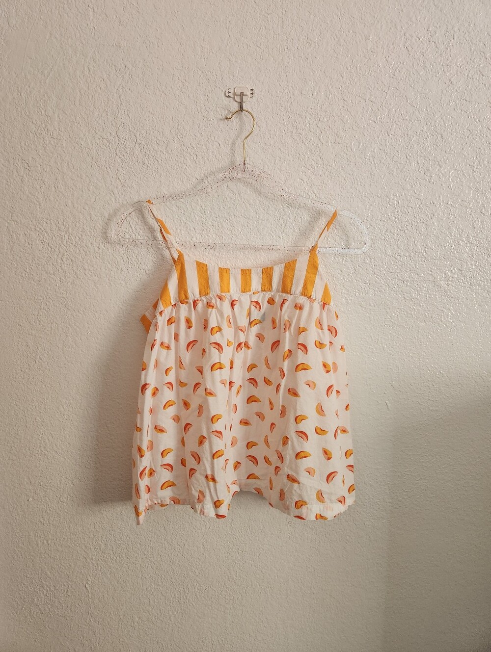 Kate Spade Peach Print Tank Top